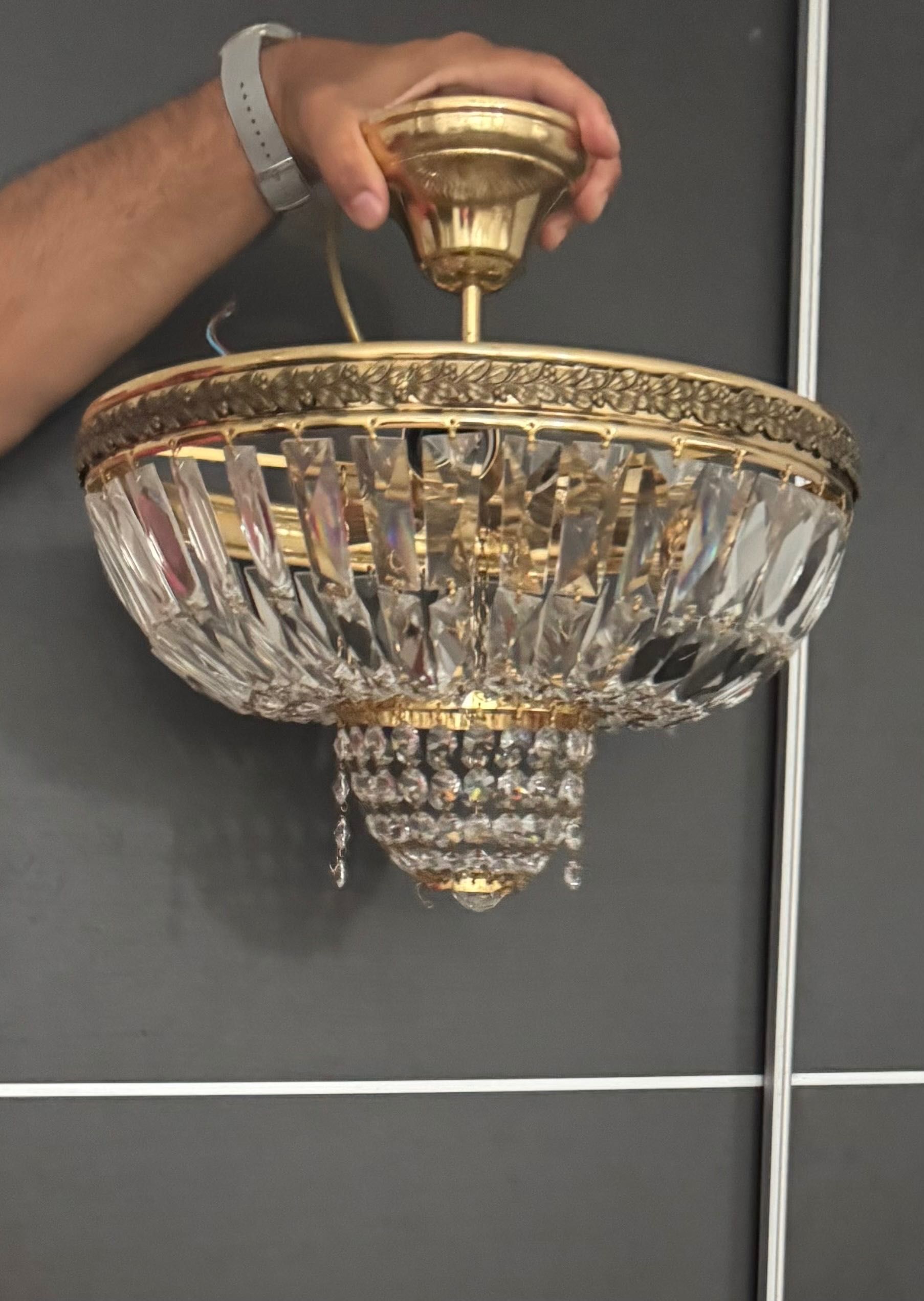 Candeeiro cristal suspenso