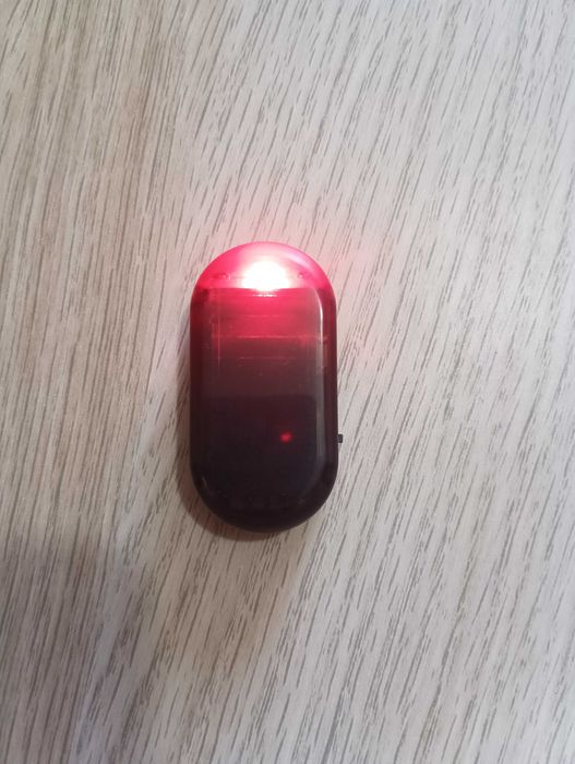 Sinalizador com luz vermelha