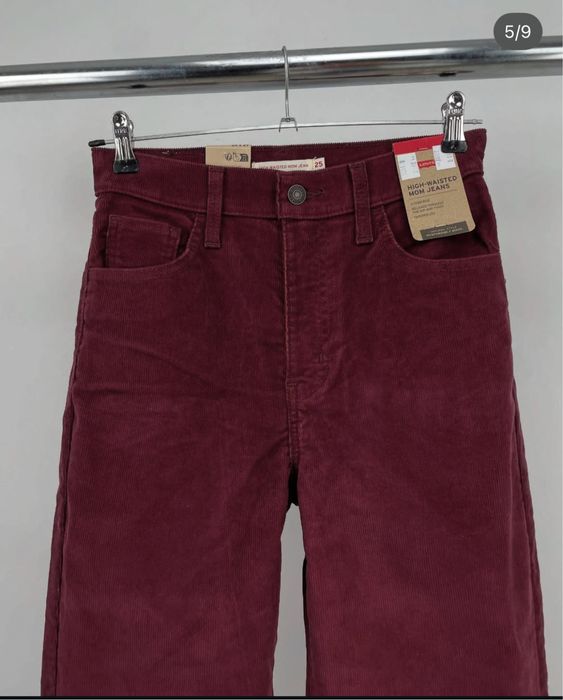 ХС Жіночі джинси Levis вельветовые оригинал джинсы мом
