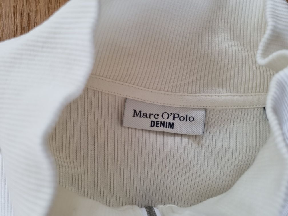biała bluzka z zamkiem Marc O'Polo XL bawełna