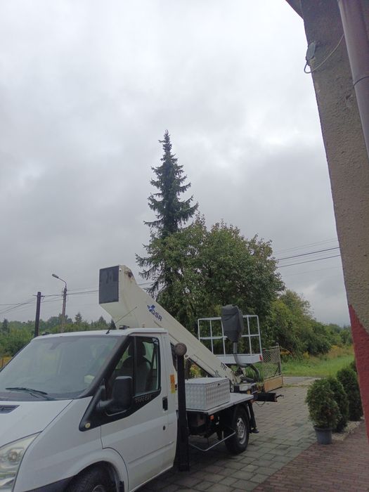 Wynajem, usługi podnośnikiem koszowym/zwyżka 4x4