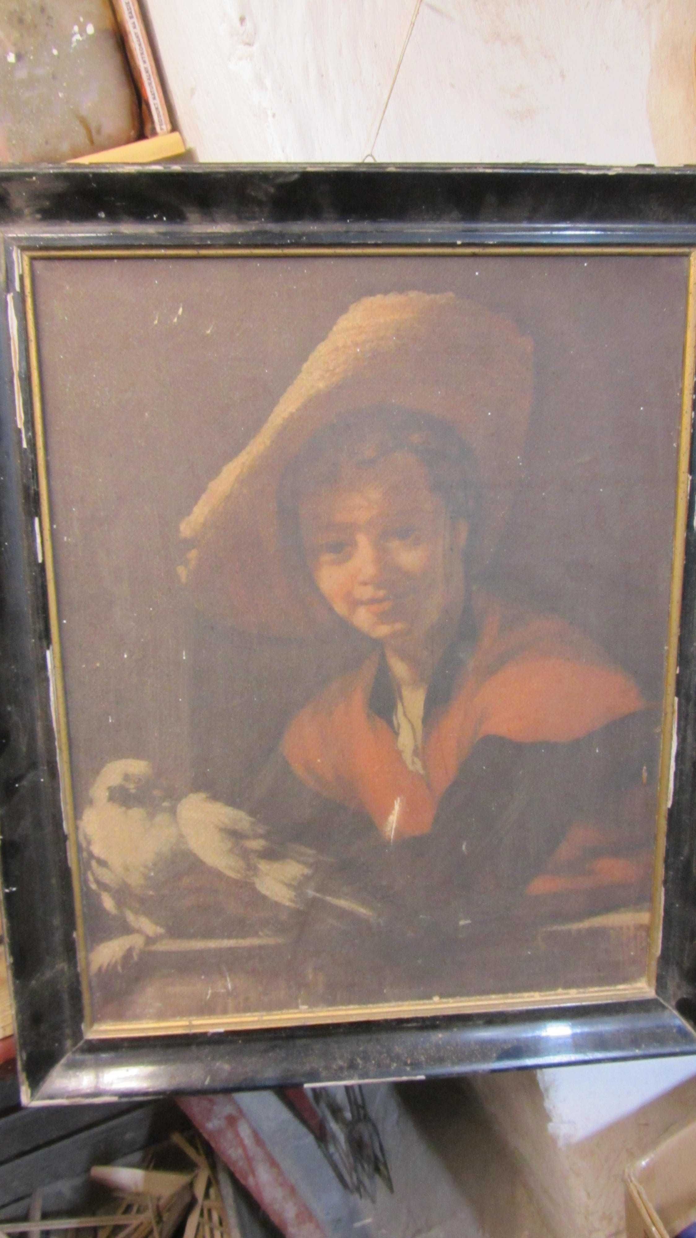 Obraz "Popiersie chłopca z gołąbkiem"
