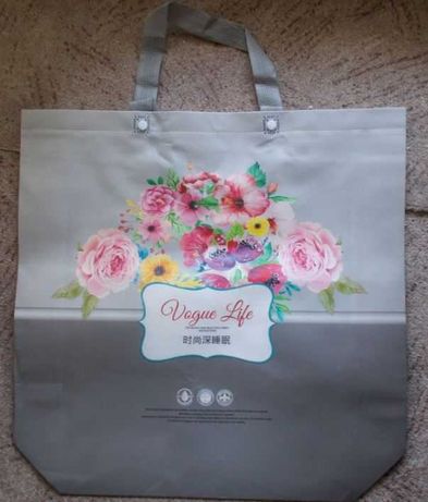 Женская сумка-шоппер с стильным принтом пакет-сумка для покупок