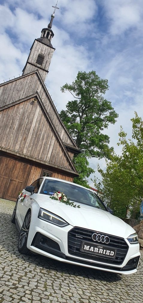 Auto samochód do ślubu LUKSUS - Nowe AUDI A5 i A7 / wynajem