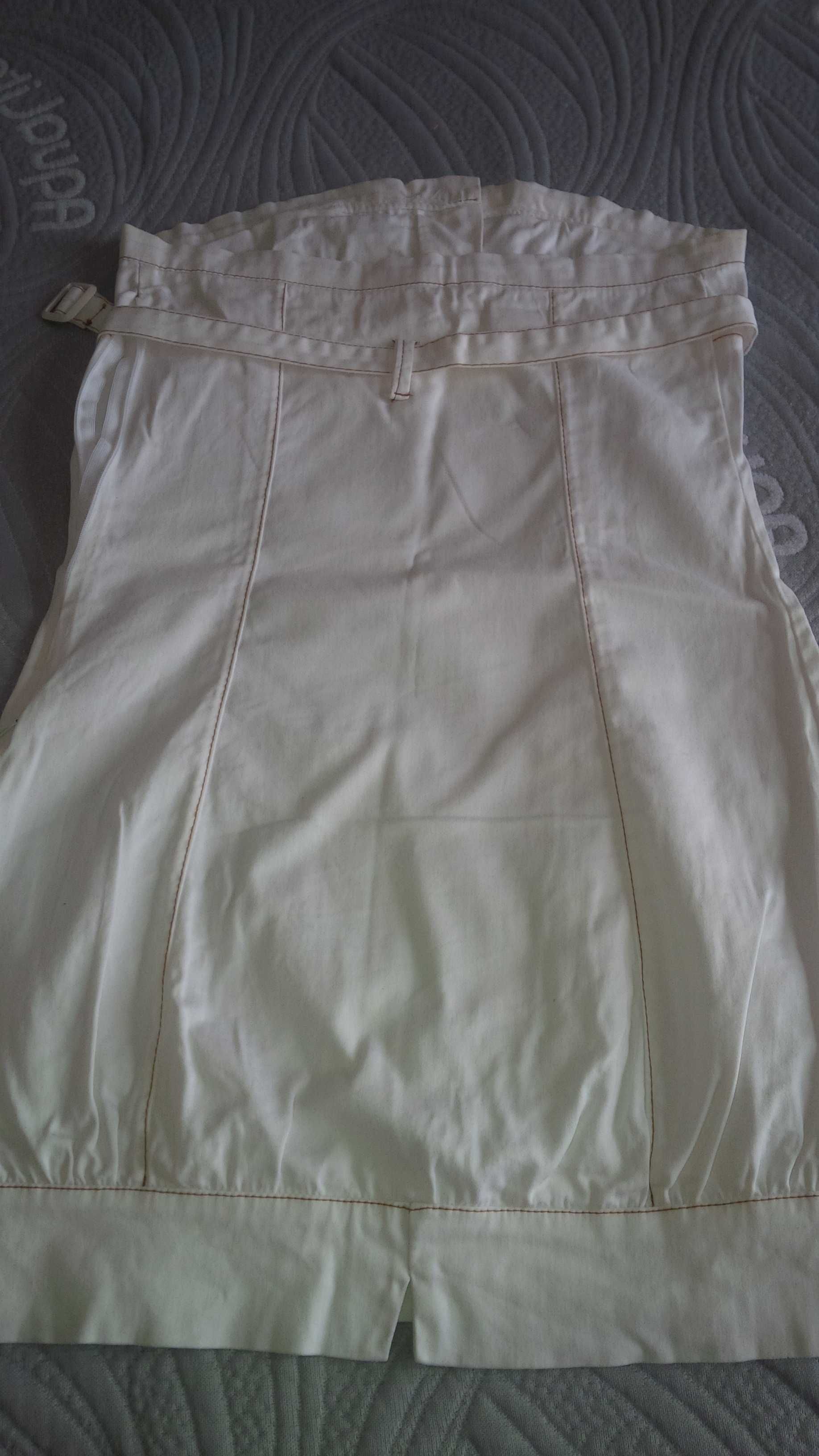 sukienka mini lato upał biała bez ramiączek r. 38 top