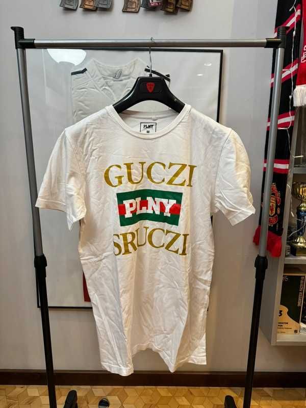 Koszulka PLNY Textylia Guczi Sruczi Pattern Logo Tee M