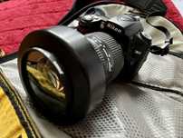 Nikon D90 com duas lentes e mochila