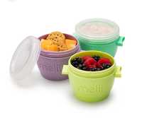 Набір з 4 контейнерів Melii Snap & Go для зберігання дитячих продуктів