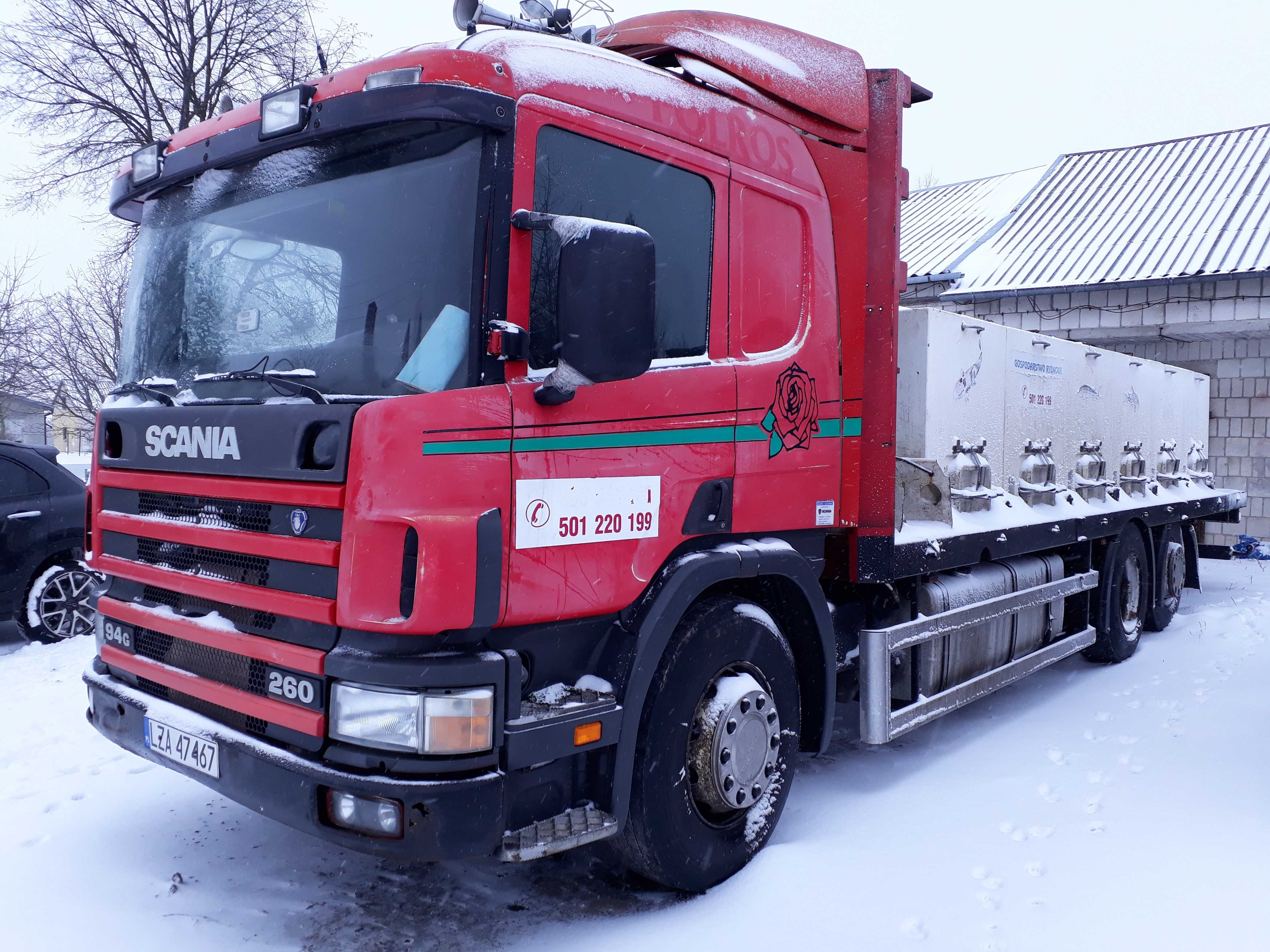 Scania 3 osie super stan  580 tys tarczki zamiana laweta niskopodwozie