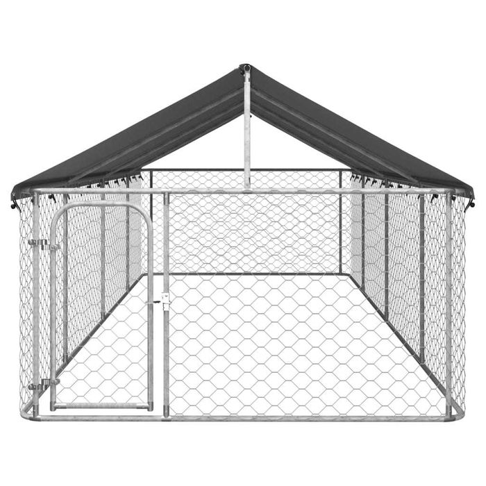Canil com telhado de exterior 600x200x150 cm