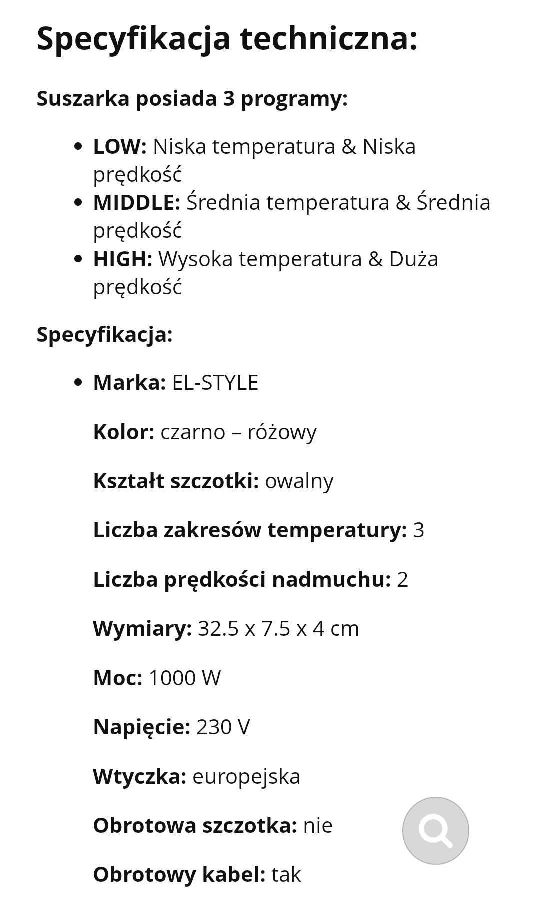 suszarka że szczotką do modelowania