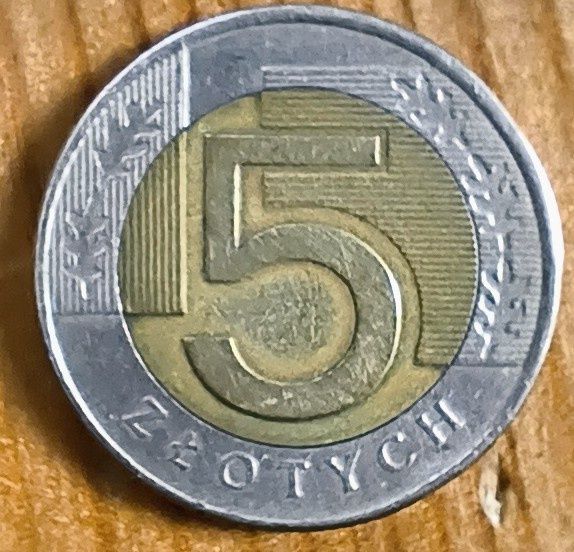 5 zł. 1994 R. Destrukt.