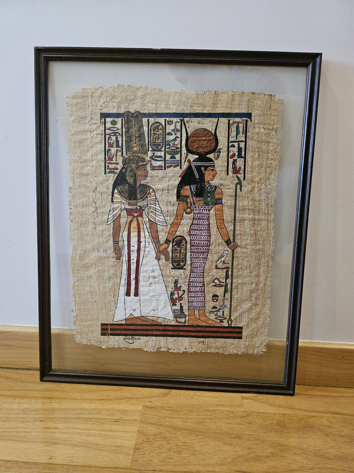 Papiro egípcio emoldurado