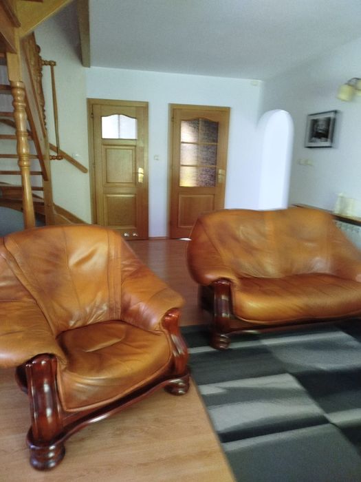 Skórzany komplet wypoczynkowy