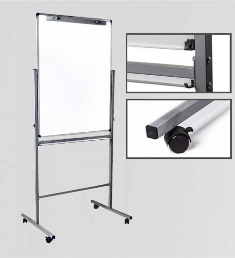 Фліпчарт 75х100 магнітні під крейда і маркер двосторонній на колесах