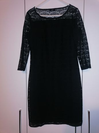 Sukienka czarna Koronka F&F r. L/40
