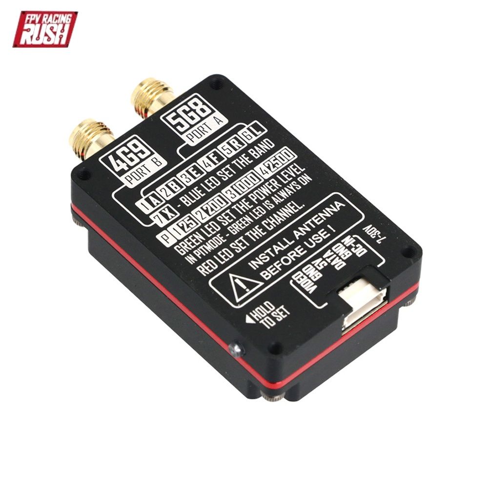 Відеопередавач 2,5W дводіапазонний RushFPV 4,9/5,8 VTX