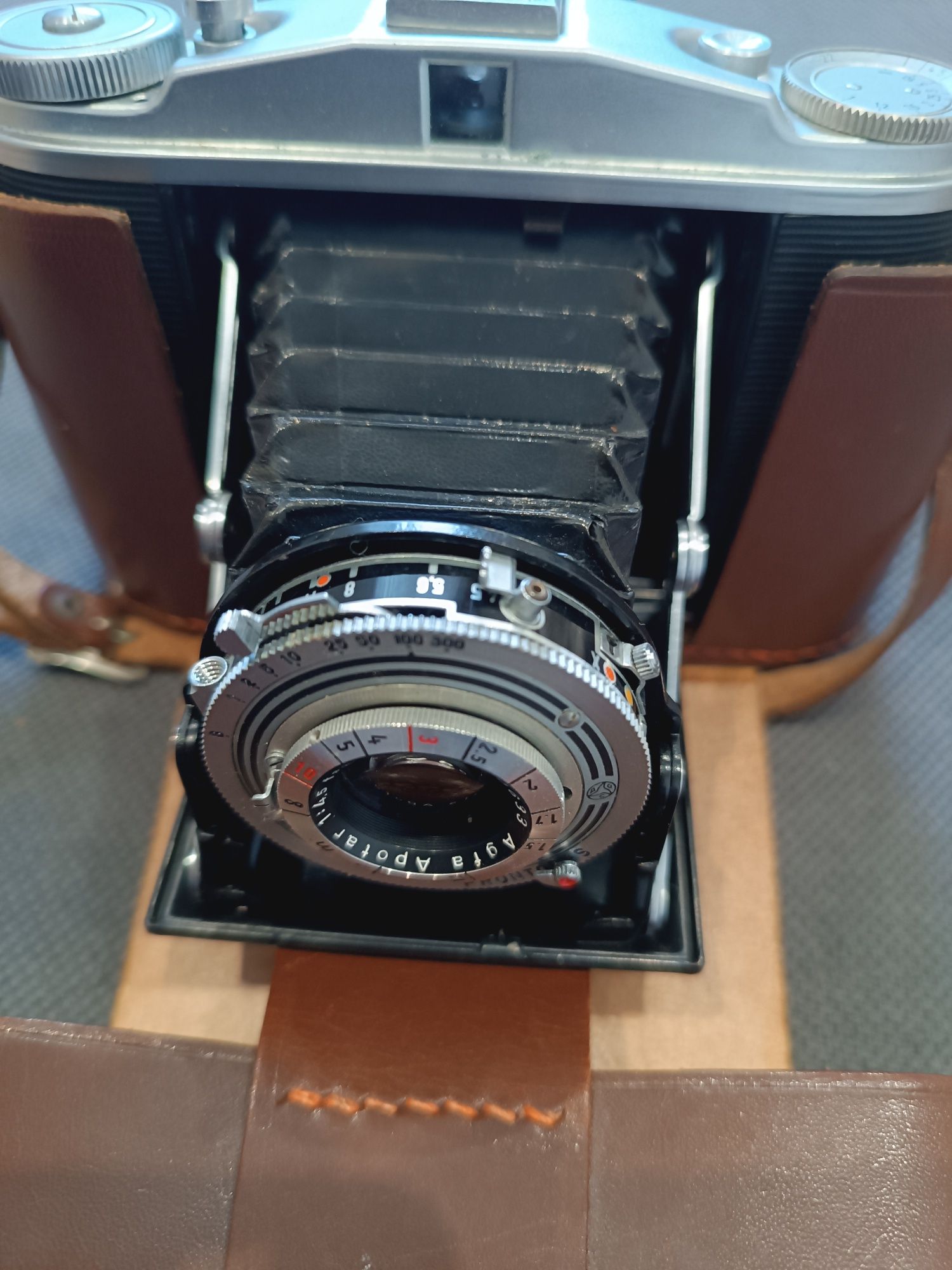 Agfa Isolette II aparat średnioformatowy 6×6 z mieszkiem kolekcjonersk