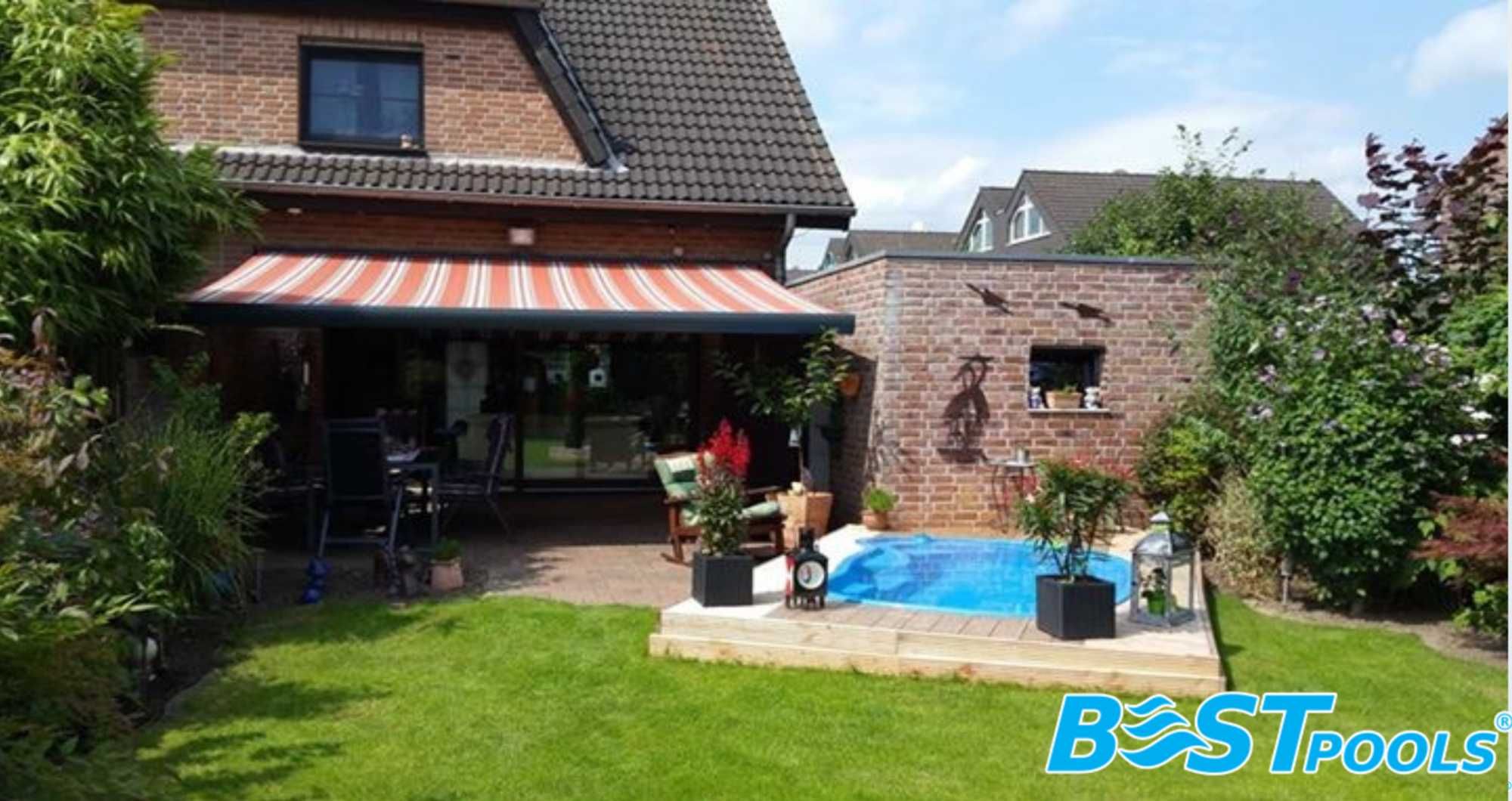 Poliestrowy basen LUCKY 3x2x0.8m marki Bestpools