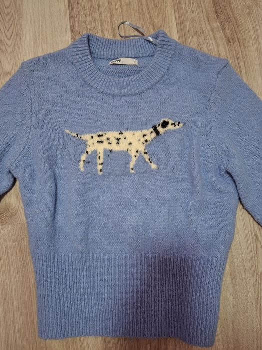 Cropp Sweterek Damski! Błękit! Dalmatyńczyk! Akryl! Cropp! Roz. S!