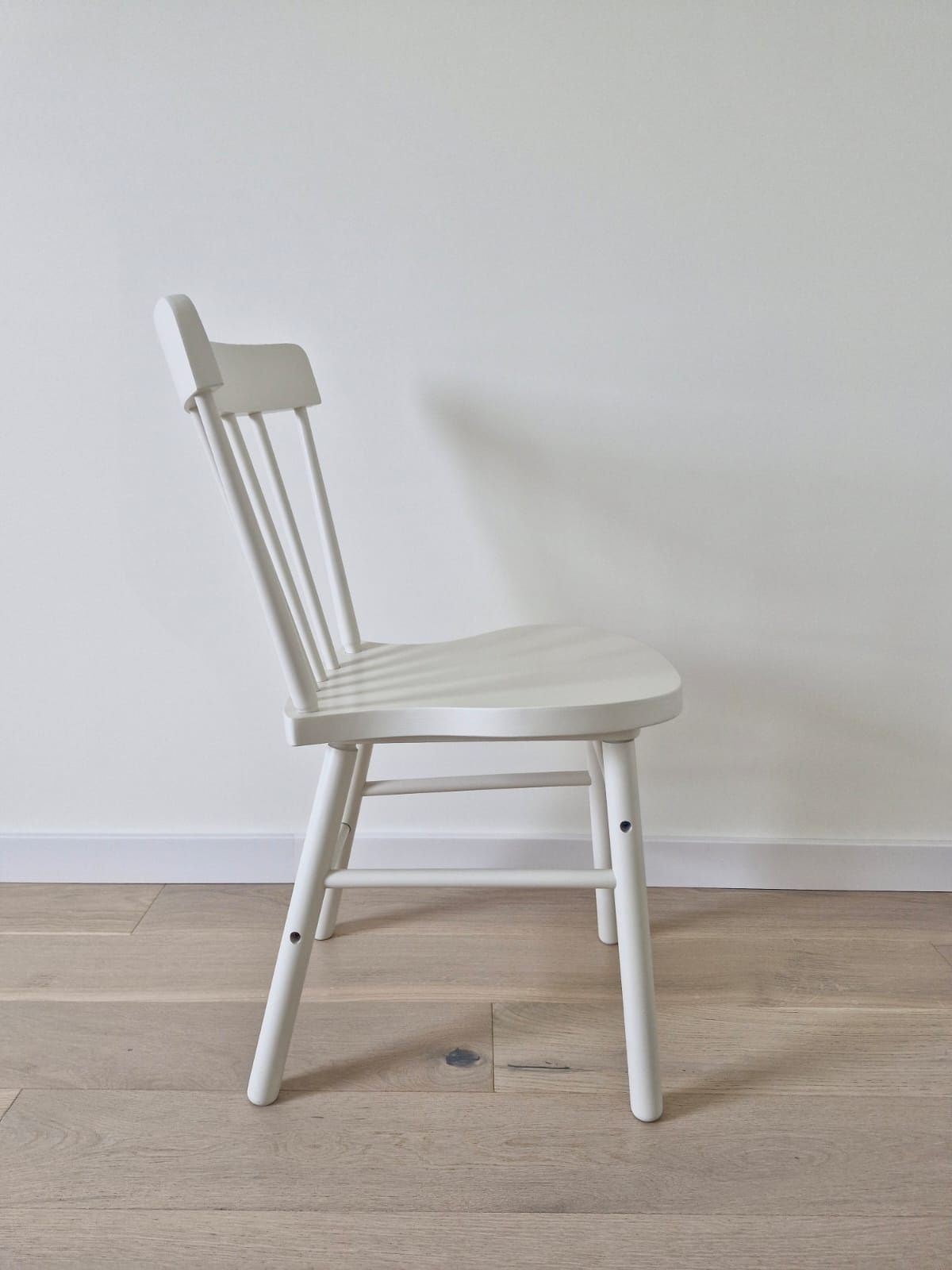 Zestaw 4 białych krzeseł IKEA NORRARYD
