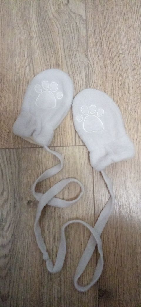 Rękawiczki polarowe mięciutkie niemowlęce dziecięce