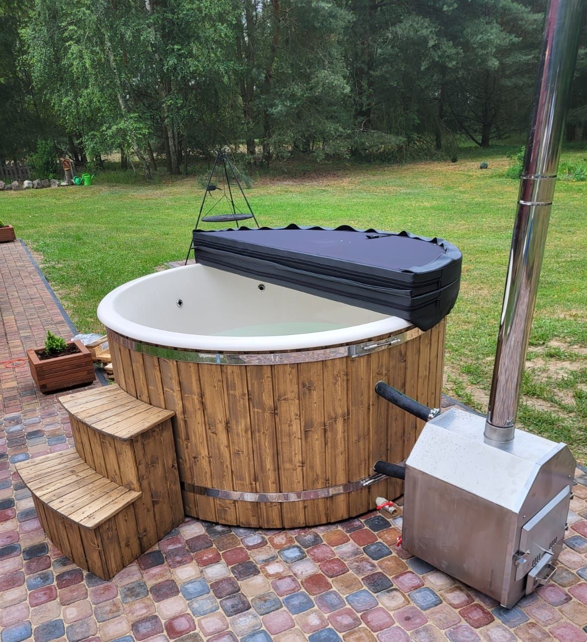Balia bania ogrodowa CAŁA POLSKA OD REKI jacuzzi KOMPLETNA