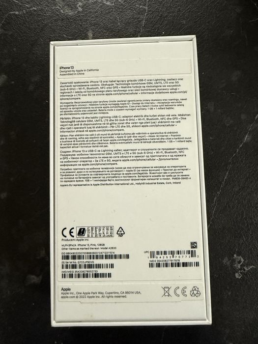 Iphone 13 128GB różowy