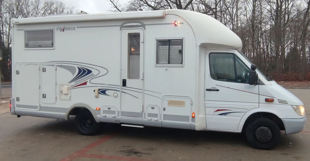 Mercedes-Benz Sprinter  FRANKIA T 700BD -156 KM, ZIMOWA,KLIMA,Solar,SAT,Gładkie Alu