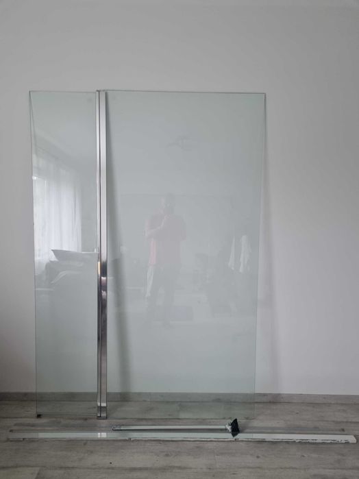 Kabina/szyba prysznicowa 100x200 + 40x200 SENSEA/Remix + osłonka