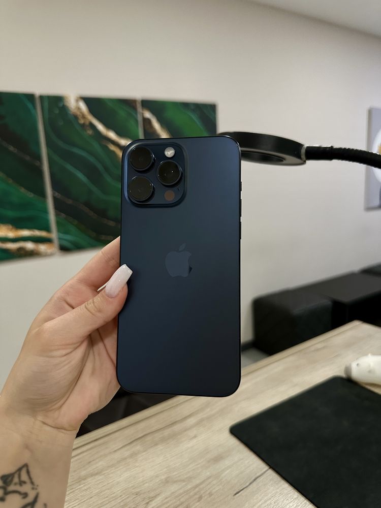 Iphone 15 Pro Max 512 GB 92% Акб Blue Titanium Розстрочка Скло в подар