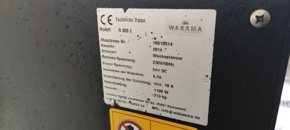 Професійна хліборізка з регулюванням товщини Wabama