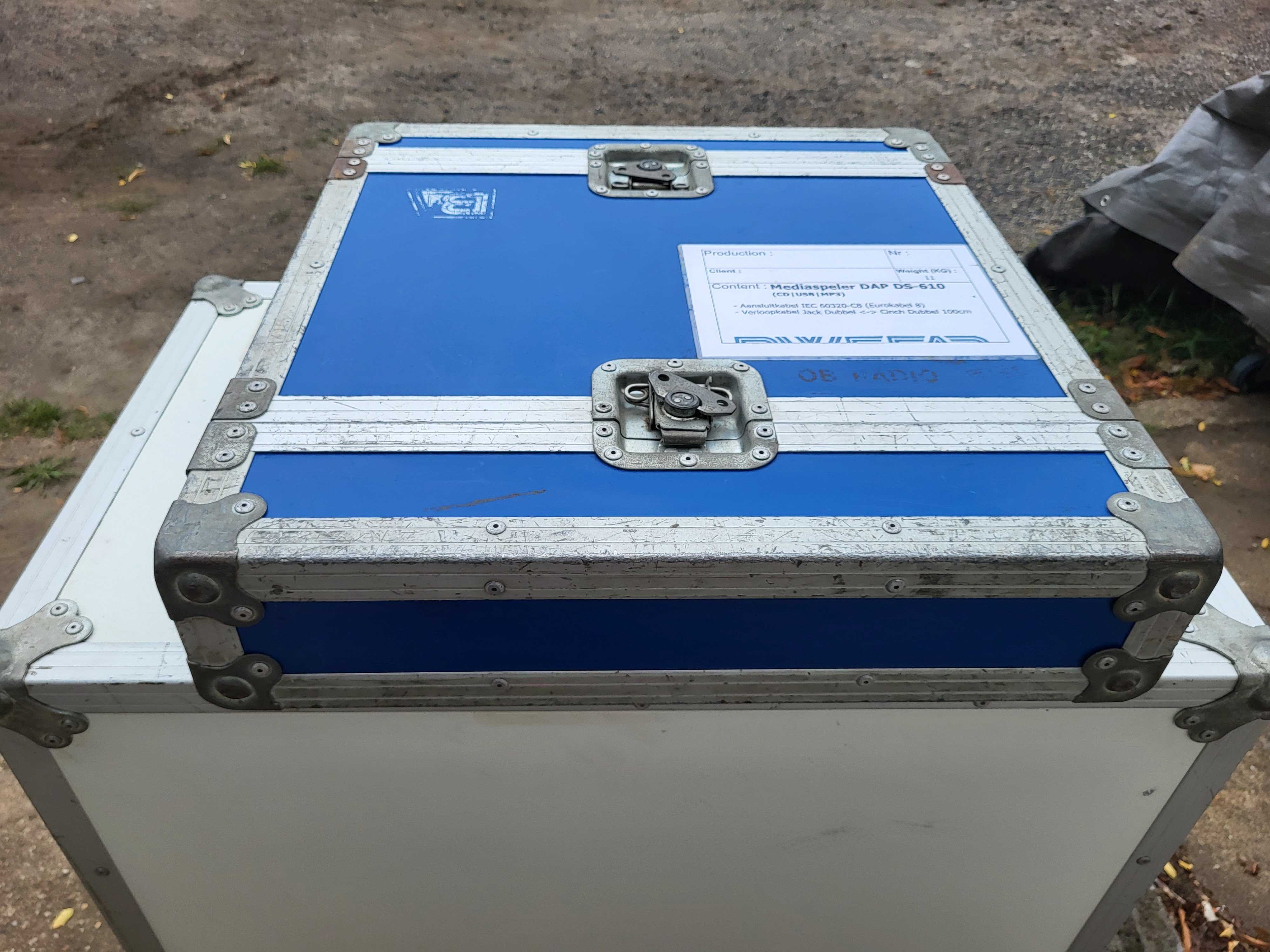RACK 2U 2x szyna 31cm pomiędzy case  flightcase, kejs FAKTURA