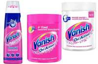 3 x Vanish Oxi Action Odplamiacz tkanin mix kolorowe+białe