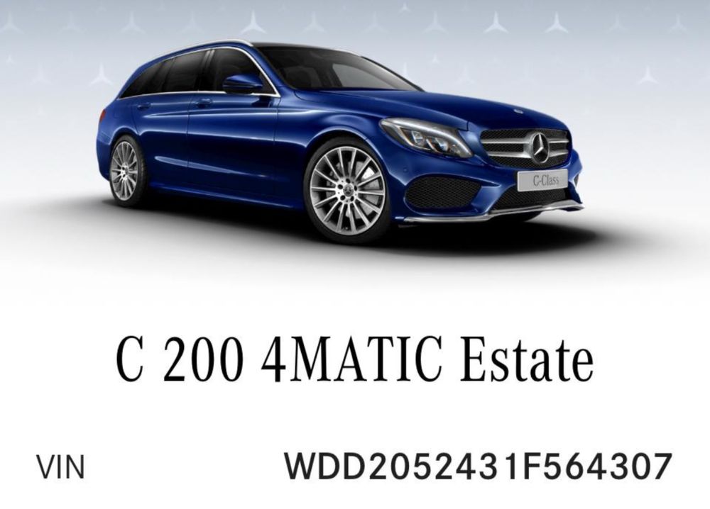 Mercedes C200 kombi 4Matic vat23%