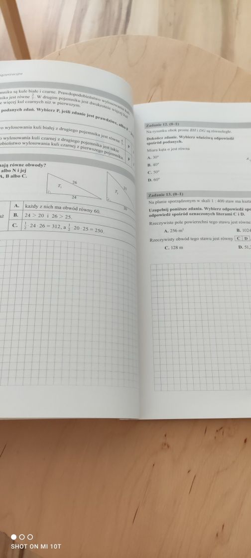 Teraz egzamin ósmoklasisty, matematyka arkusze