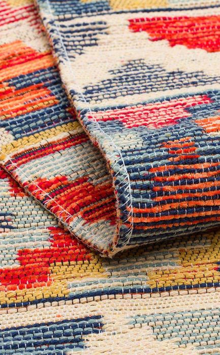 Dwustronny Dywan (Kilim) Antypoślizgowy we Wzory Etniczne, 60x90 cm