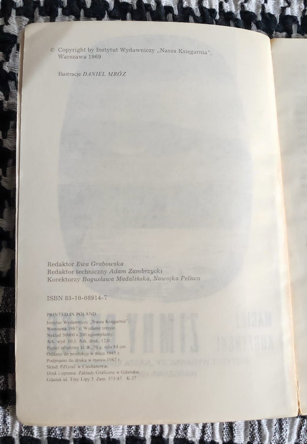 Maciej Kuczyński - Zimny brzeg ( Nasza Księgarnia 1987 )