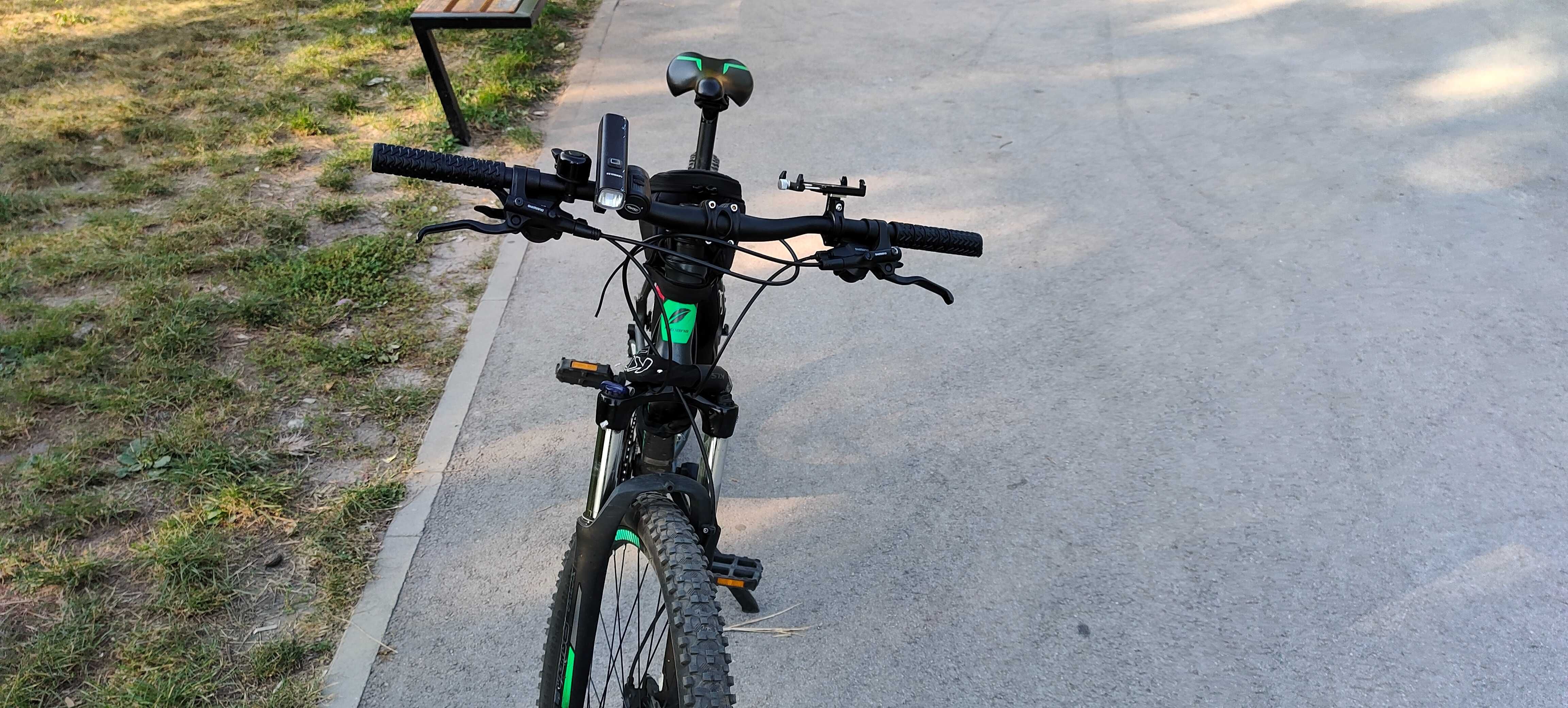 Rower MTB INDIANA X-Pulser 3.7 M21 27.5 cala męski Grafitowo-zielony