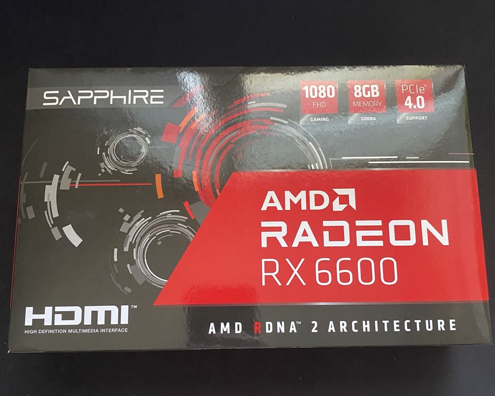 AMD RX 6600 supphire pulse 8 gb