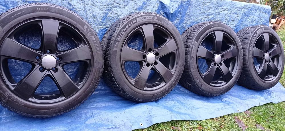 Felgi Koła Aluminiowe 225/50/R17 MICHELIN 6mm 5x112 SKODA SEAT AUDI VW
