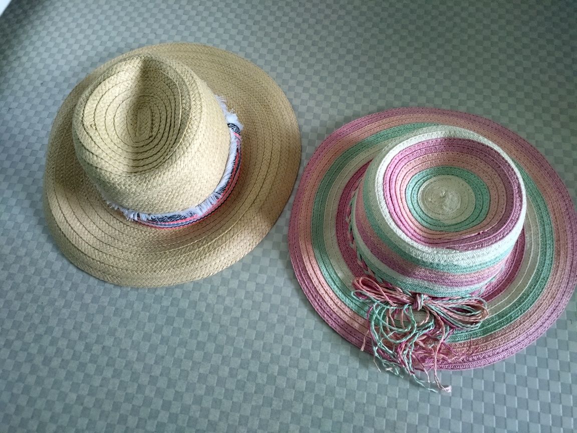 Летнии солнцезащитные мужские и женскии шляпки.с натуральной соломки.