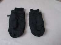 rękawiczki zimowe narciarskie jednopalczaste 5-7lat czarne