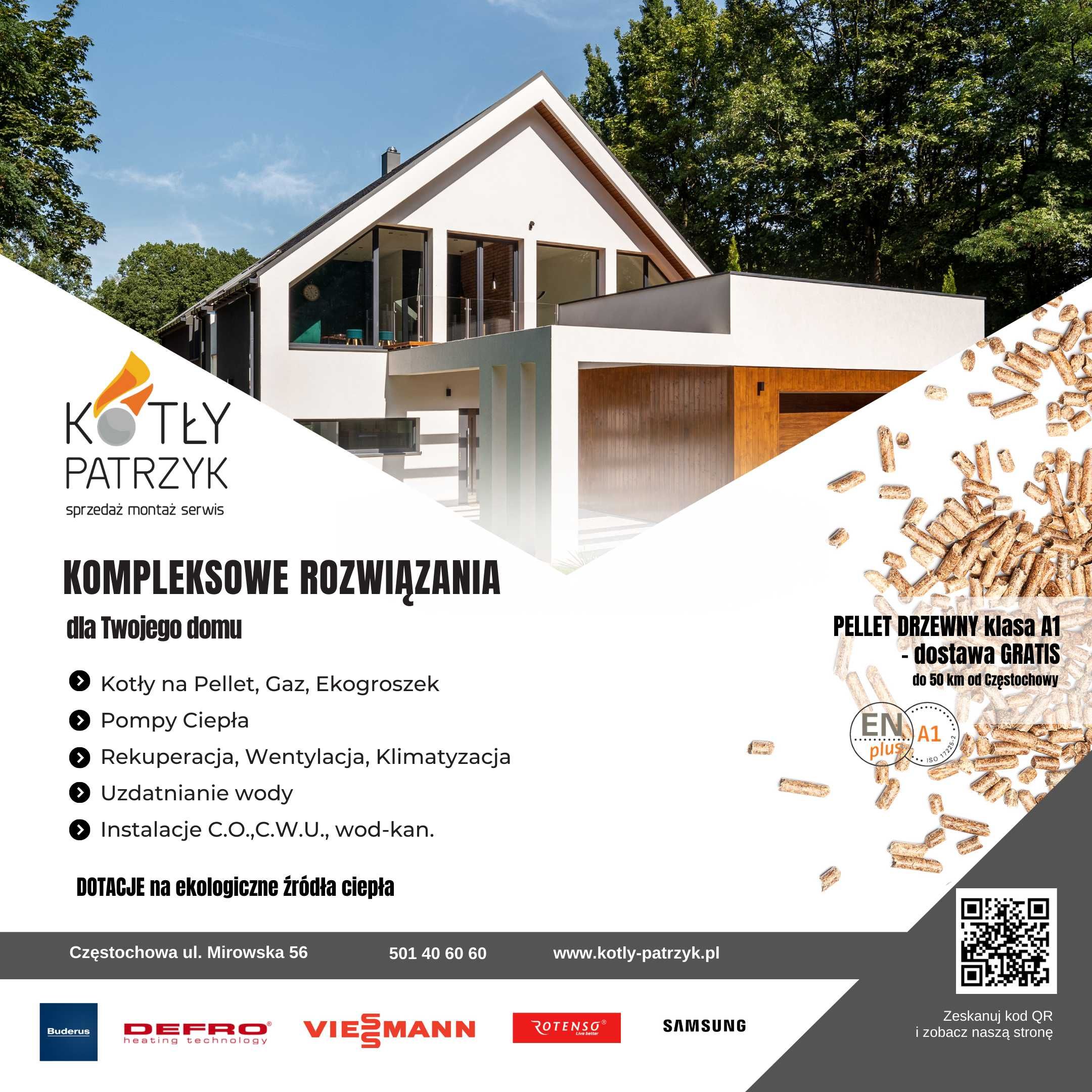 Kotły na pellet - Defro, Stalmark, Tekla - dobór-montaż-serwis