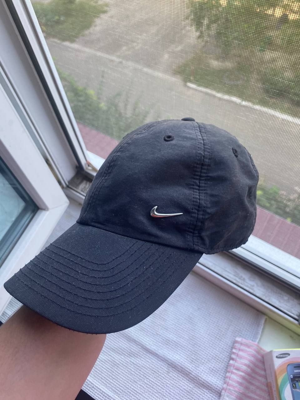 кепка nike metal swoosh black