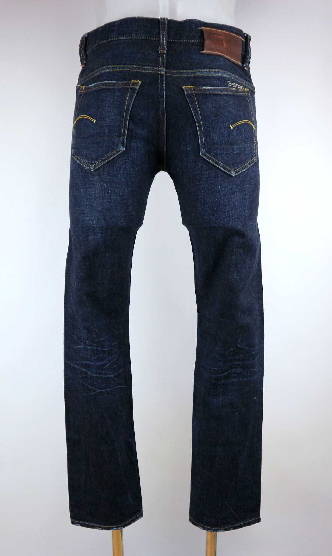 G-Star Raw 3301 Slim spodnie jeansy W31 L32 pas 2 x 40 cm