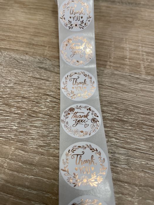 Autocolantes / Stickers "thank you " / Natal