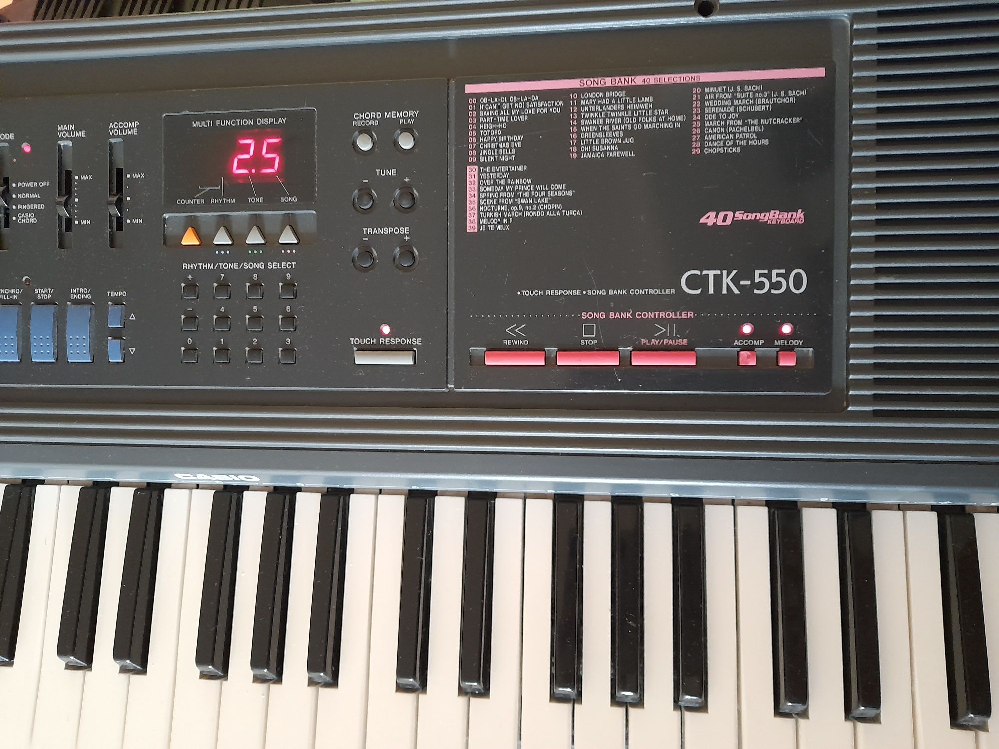 Keyboard Casio ctk 550 z dynamiczną klawiaturą