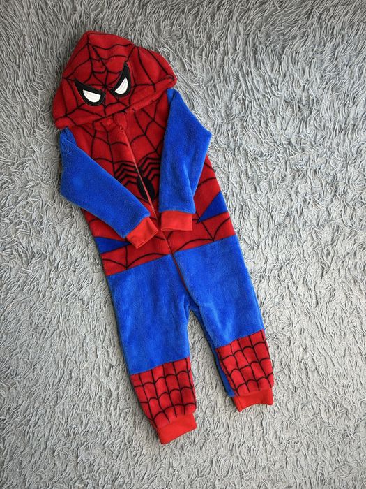 Дитячий комбінезон піжама. теплий комбінезон людина паук
