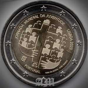 Portugal - 2€ Rolo de moeda Jornada Mundial da Juventude